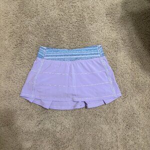 Lululemon Pace Rival Mid-Rise Skirt, Size 4, Color Light Purple